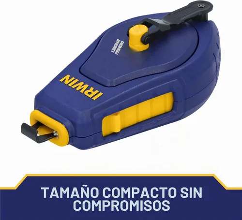 Vista 4 de IRWIN Tools STRAIT-LINE - Carrete de tiza compacto, con tiza azul, 30 pies (IWHT48440BC)