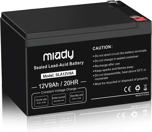 Vista 11 de Miady 12V 12Ah - Batería recargable de ácido de plomo sellada (paquete de 2)