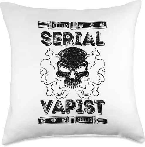 Vista 4 de Vape Vapor E-Smoker Vaping Serial Vapist E-Cigarette - Almohada de 16 x 16 pulgadas, multicolor