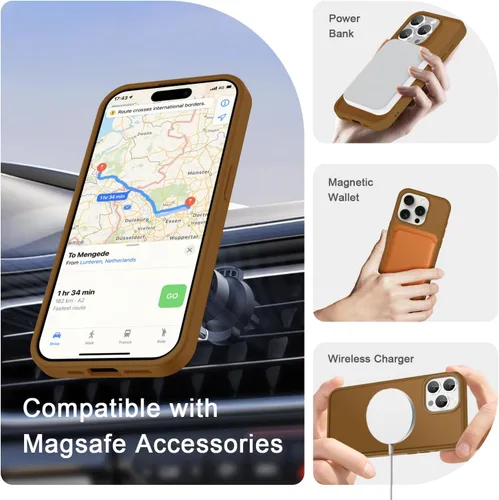 Vista 662 de Funda para Google Pixel 10 Pro XL, cubierta magnética mate, color negro Fit for MagSafe, Screen Protector included, Shockproof Military Grade