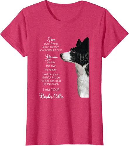 Vista 11 de Funny I Am Your Friend Your Partner Your Border Collie - Camiseta de regalo, Negro, S