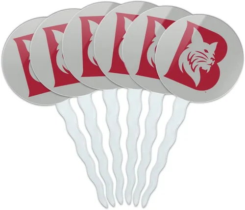 Vista 298 de Abilene Christian - Juego de 6 palillos para cupcakes con logotipo secundario