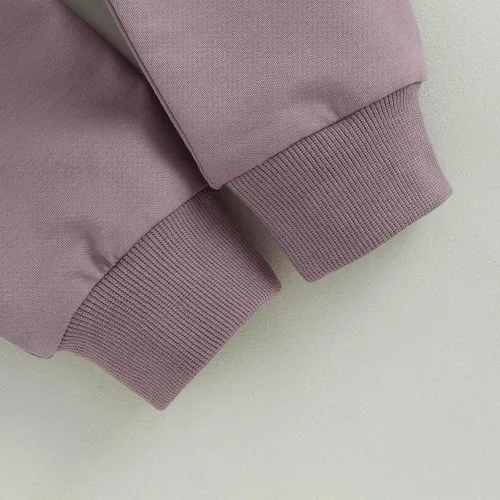 Vista 7 de TheFound Conjunto de ropa de otoño para niña pequeña, ropa de bebé, sudadera y pantalones deportivos, 2 piezas