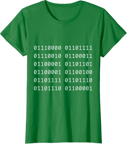 Vista 35 de Porca Madonna In Codice Binario Código Binario Camiseta, Negro