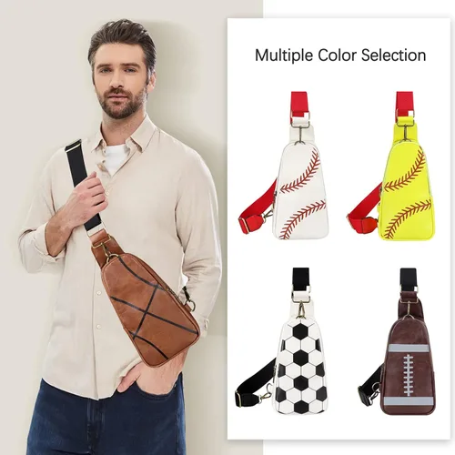 Vista 2 de Sling Bag - Pelotas deportivas para hombre y mujer, Baloncesto marrón claro, Classic
