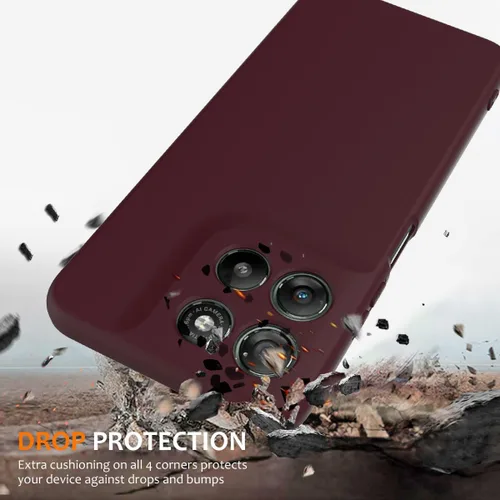 Vista 2 de Compatible with Motorola Moto G57 Power 5G Pure Color Simple Case,Support Magnetic Ring, Thin Slim Liquid Silicone Soft Rubber Gel TPU Full Camera
