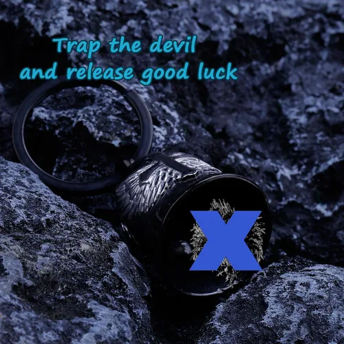 Vista 3 de Motorcycle Cross Bell - Key Chain Biker Bells Protect the Rider - Accessories