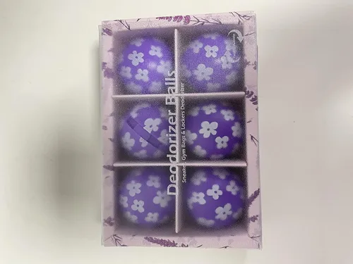 Vista 10 de Scent-Hi - Pelotas desodorantes para tenis de lavanda, paquete de 6 unidades, aroma natural, ambientador de zapatos, bolas giratorias, eliminador