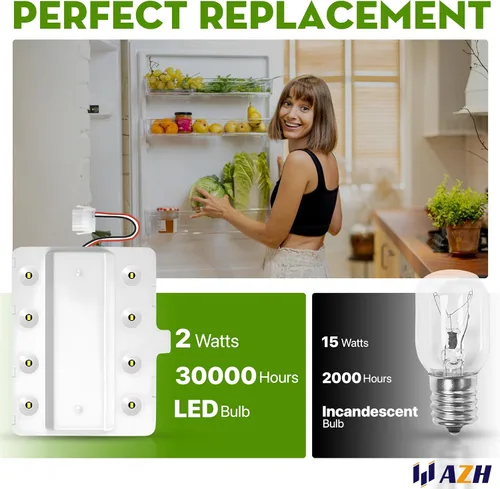 Vista 4 de Reemplazo de luz del módulo LED para refrigerador Whirlpool WRX735SDBH02 WRX735SDBM04 WRX735SDHB00 WRX735SDHV00 WRX735SDHW00 WRX735SDHZ00