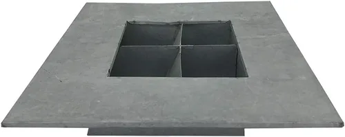 Vista 3 de Modern Home Living - Maceta para suculentas de acero galvanizado y zinc, maceta de pared con bolsillo para jardín (4 bolsillos, zinc envejecido)