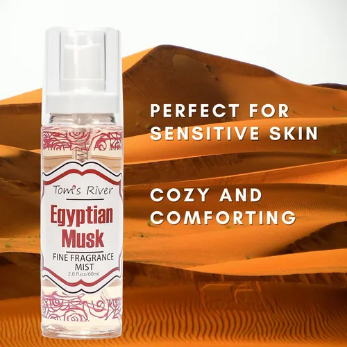 Vista 5 de Infinix Egyptian Musk - Niebla de fragancia fina, 2 onzas líquidas, spray corporal para mujeres, perfume suave y duradero para hombres y mujeres