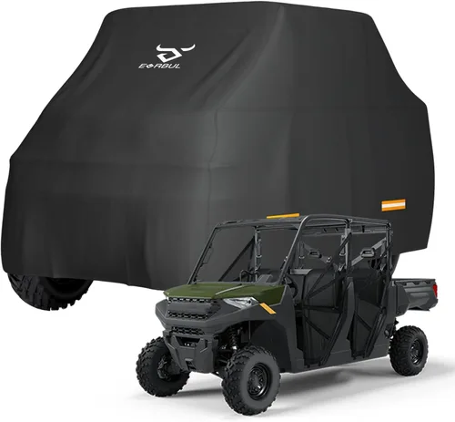 Vista 10 de EVRBUL Cubierta UTV de 126 pulgadas de largo x 69 pulgadas de ancho x 68 pulgadas de alto, impermeable, resistente, 420D, para exteriores