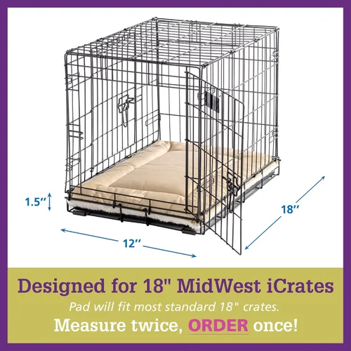 Vista 8 de Pet Dreams La cama para jaula para perros es la alfombrilla original para jaula de perros, completamente lavable, cama de perrera, alfombrilla