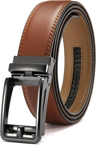 Vista 11 de CHAOREN Cinturones Click para hombre – Cinturón de trinquete para hombre de 1 3/8 pulgadas para pantalones de vestir – Compañero perfecto