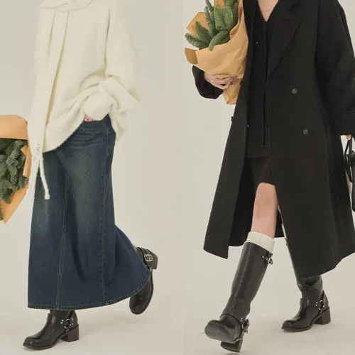 Vista 6 de MissHeel Botas de equitación para mujer, botas de arnés de pantorrilla ancha