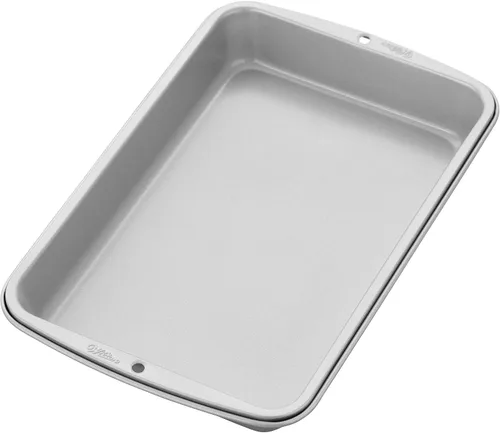 Vista 3 de Wilton Recipe Right - Sartén antiadherente para galletas y brownies, 11 pulgadas x 7 pulgadas (paquete de 2)