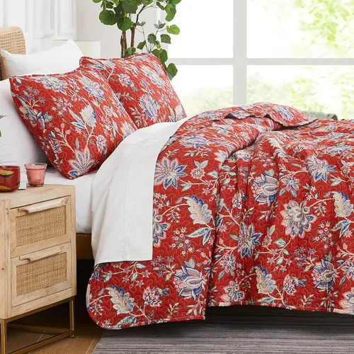 Vista 106 de Southshore Fine Living, Inc. Juego de edredón individual XL, colcha de microfibra acolchada, juego de edredón individual con funda de almohada, ropa