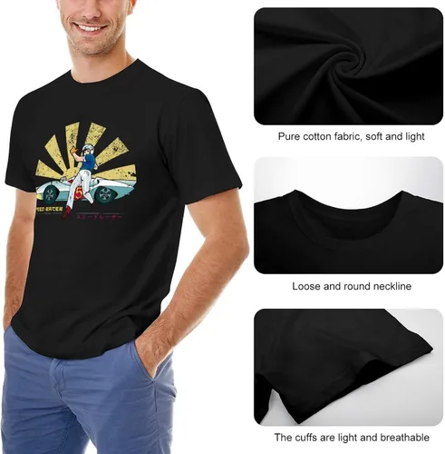 Vista 6 de JINJUREN Camiseta personalizada de carreras japonesas para hombre