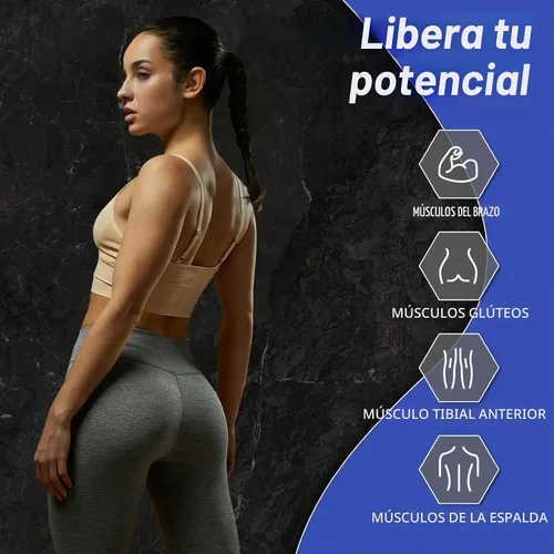 Vista 2 de Resistance Bands for Working Out, 5 Levels Exercise Bands Set Azul