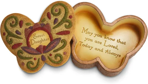 Vista 2 de Pavilion Gift Company 29077 Sweet Daughter - Caja decorativa de 3 3/4 pulgadas