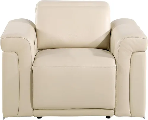 Vista 10 de Blackjack Furniture Mario - Sofá biplaza reclinable de cuero italiano de grano superior con reposacabezas y asientos ajustables, cargadores USB