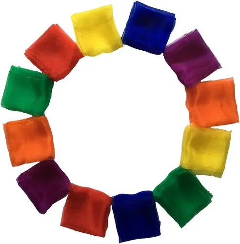 Vista 3 de AIVIAI Bufandas de baile Bufandas de música para niños Movimiento y Malabares 12pcs