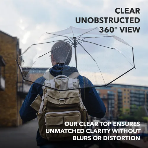 Vista 99 de REPEL Windproof Travel Umbrella - Compact & Withstands Winds up to 85MPH , Strongest Premium Auto Folding Umbrella for Rain and Sun - Durable, Light