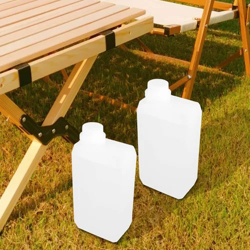 Vista 2 de iplusmile 33.8 fl oz de grado alimenticio embotellado Hdpe aceite jarra botella almacenamiento para botella reutilizable tapa