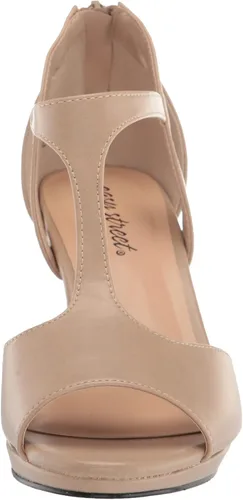 Vista 2 de Easy Street Sandalias Flash con correa en T para mujer, color beige