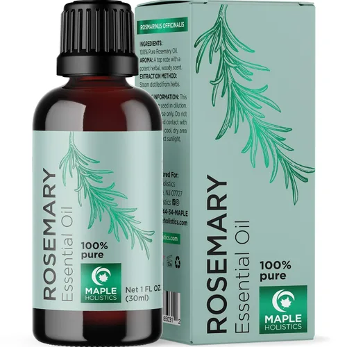 Vista 3 de Juego de aceites esenciales de aromaterapia para difusor, aceite esencial de romero puro y aceite esencial de lavanda, aceites esenciales puros
