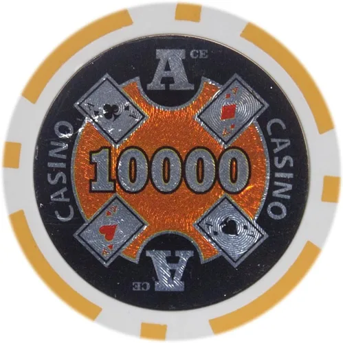 Vista 11 de Brybelly Ace Casino Poker Chip - Compuesto de arcilla pesada de 0.49 oz, paquete de 50