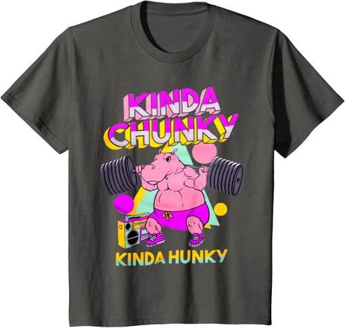 Vista 75 de Kinda Chunky Kinda Hunky, camiseta de gimnasio para culturismo, Negro