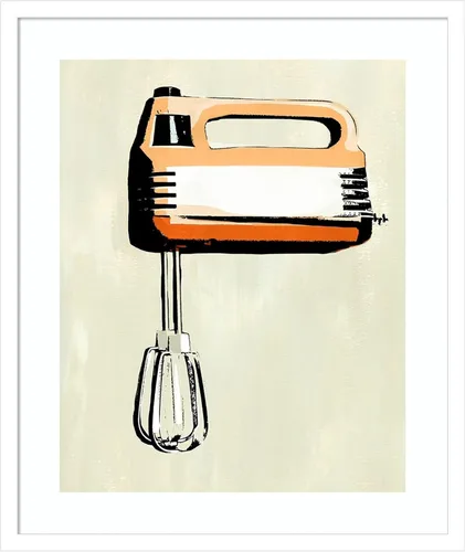 Vista 15 de Amanti Art Lienzo decorativo para pared enmarcado de 21 x 17 pulgadas, aparato de cocina retro III por Annie Warren, arte de pared de cocina