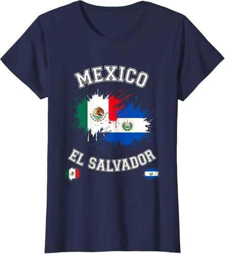Vista 32 de Camiseta de recuerdo de la bandera vintage de El Salvador de México