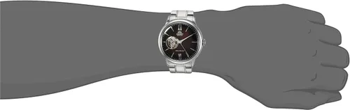 Vista 4 de Orient Pantalla japonesa Helios de acero inoxidable para hombre automática y de cuerda a mano
