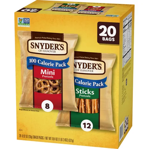 Vista 6 de Snyder's of Hanover Paquete variado de pretzels, 20 unidades de 0.92 onzas