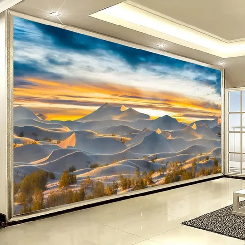 Vista 23 de Papel tapiz 3D de gaviota de playa, papel tapiz de globo de aire caliente de coco, murales panorámicos extraíbles, adecuado para decoración