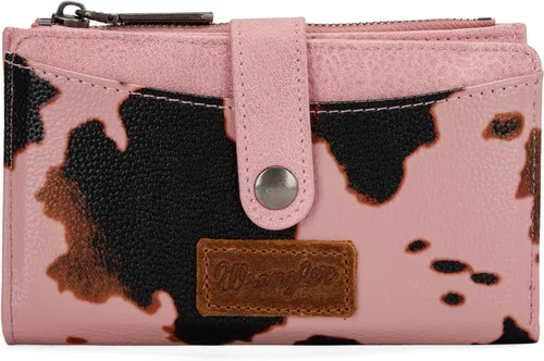 Vista 13 de Wrangler - Billetera para mujer con tarjetero plegable, cierre y ventana para identificación