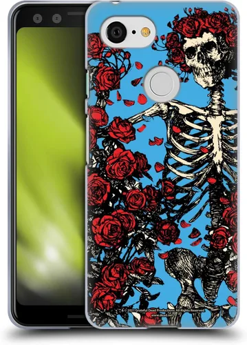 Vista 96 de Head Case Designs Funda de gel con licencia oficial de Grateful Dead Bear Trends [protección de grado militar] compatible con Google Pixel 3