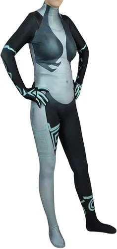 Vista 3 de Leaffly Traje de cosplay Midna para mujer Zentai