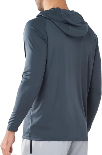 Vista 2 de NORTHYARD Men's UPF 50+ Hoodie Shirts Rash Guard Long Sleeve Sun Protection SPF Swim Shirt UV for Running Hiking Fishing