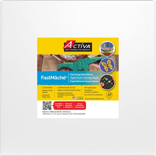Vista 4 de Activa FastMâché - Papel maché de secado rápido, 4 libras (4.0 lbs) Acabado pesado y resistente con mínima contracción