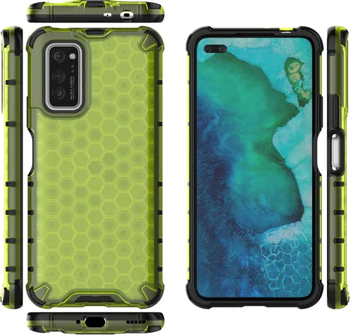 Vista 99 de Pzwoxukhov Funda compatible con Huawei Nova 3i, compatible con Huawei P Smart+ 2018 Honeycomb Anti-Drop Shock-Absorbing Case Negro