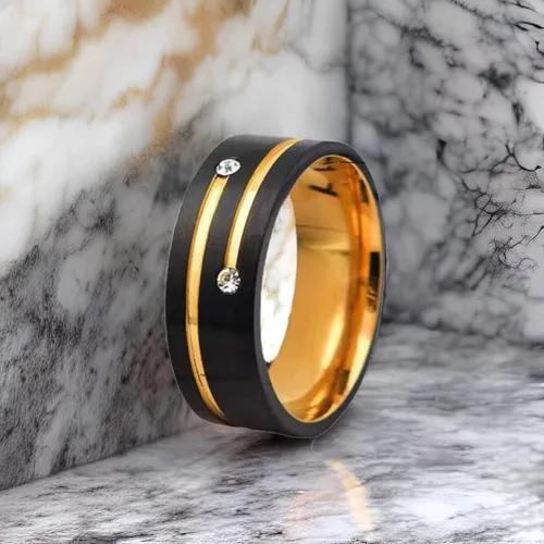 Vista 7 de Inscool Stainless Steel Decorative Rings for Men and Women
