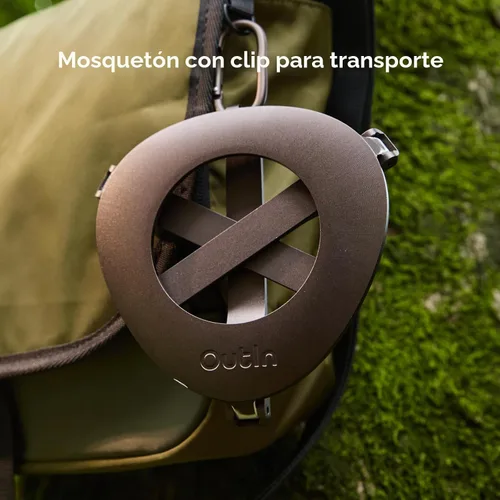 Vista 4 de OutIn Soporte de café plegable ultraportátil con mosquetón, soporte portátil estable para máquina de espresso, diseño unibody de aluminio, mosquetón
