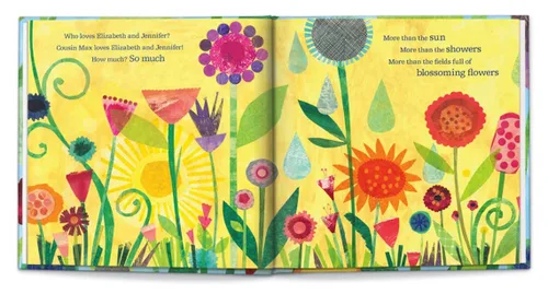 Vista 7 de Who Loves Me? (Twins) - Historia infantil personalizada - I See Me! (tapa dura azul)