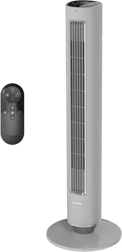 Vista 12 de Ventilador de torre Lasko Pinnacle de 40", para el hogar, flujo de aire de 32 pies/s, silencioso de 24dB, oscilación de 90°, ventilador de pie