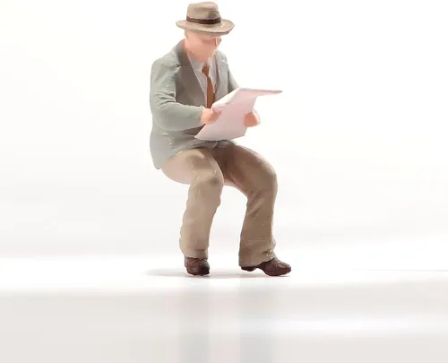 Vista 8 de Figura de miniatura a escala 1:43, pintada a mano, figuras de diorama de resina, figura de acción para automóviles, vehículos, paisajes, accesorios