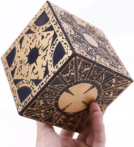 Vista 7 de SUIZU Caja de rompecabezas Hellraiser Desmontable, Caja de Bloqueo con Deformación Funcional con Base