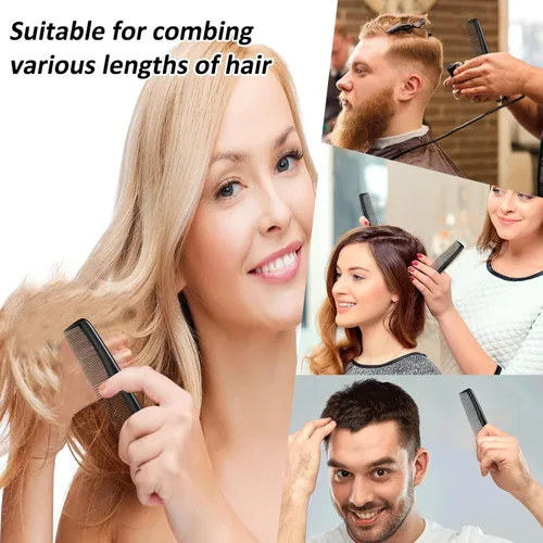 Vista 5 de 200 peines para el cabello a granel, peinetas de bolsillo, peines envueltos individualmente, peine negro de viaje a granel para mujeres, peinetas